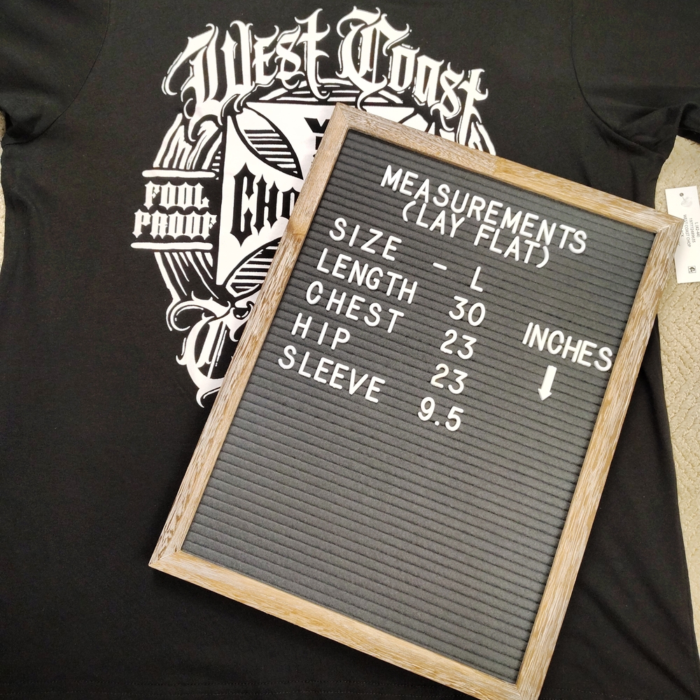 West Coast Choppers Black Mens Shirt Sleeve Graphic Tee Size Large - Picture 5 of 5